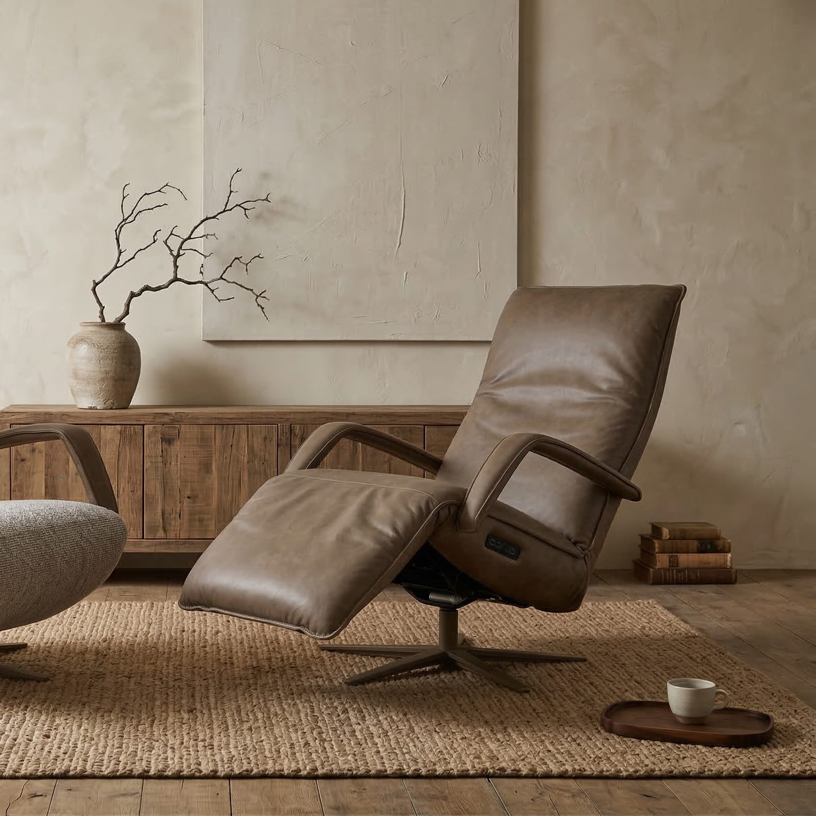 Cadiz relaxfauteuil in leder