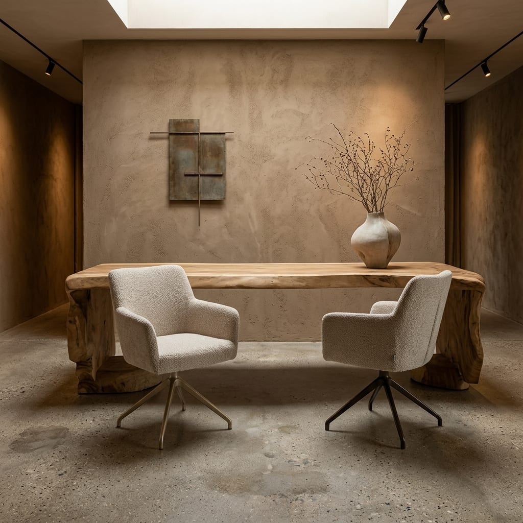 Guus, Eetkamerstoel met armleuning · Just Design — Stof of leer