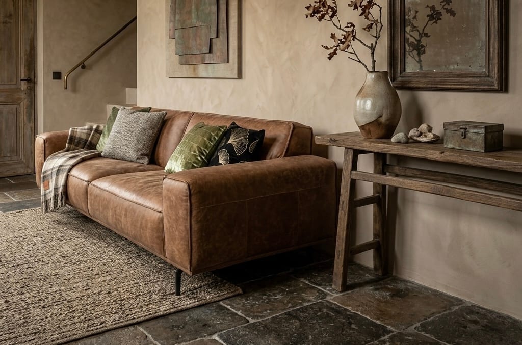 Walker eco, Onderhoudsarm — Eco-leder cognac